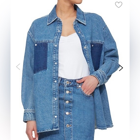 NWT Dex 3 tone denim shirt - Picture 2 of 7